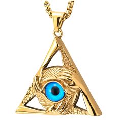 PRICES MAY VARY. Steel Gold Color Evil Eye Protection Hands Triangle Pendant Necklace Men Women 30 Inch Wheat Chain Metal: Stainless Steel Stone: Synthetic Resin Bead Finishing: Polished Dimension: pendant length: 5.2CM(2.05"); width: 4.7CM(1.85"); Chain length: 75CM(29.53"); Weight: 45.8g Package: Jewelry Box with Brand Name COOLSTEELANDBEYOND *Condition: 100% brand new
*Code: MP-1996
*Metal: Stainless Steel
*Stone: Synthetic Resin Bead
*Finishing: Polished
*Chain: Steel Wheat Chain
*Clasp: Lob Package Jewelry, Evil Eye Protection, Necklace Men, Triangle Necklace, Triangle Pendant, Necklace For Men, Resin Beads, Eye Protection, Men Necklace