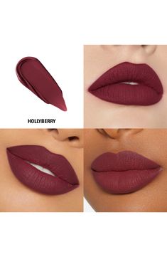 What it is: A Matte Liquid Lipstick and Lip Liner duo that lets you create Kylie's long-lasting matte lip looks.What it does: The ultracreamy lip liner is waterproof, transfer-proof and smudge-proof and wears for up to 24 hours. The liquid lipstick delivers a true matte finish, instant color payoff and up to eight hours of wear.Set includes:- Matte Liquid Lipstick (0.1 oz.)- Lip Liner Pencil (0.04 oz.)How to use: For best results, line and fill in your lips with the pencil. Top with one coat of Lipstick Guide, Fall Lip Color, Brown Matte Lipstick, Lip Color Shades, Best Matte Lipstick, Lip Looks, Mac Lipstick Shades, Fall Lips, Burgundy Lipstick