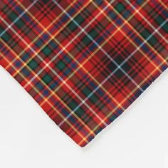 Fleece throw blanket in the family tartan for Clan Innes; available in three sizes from the Plaidwerx shop at Zazzle. Fleece Blanket