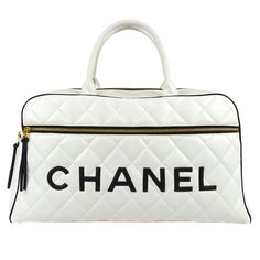 *Not all items online are in stores in Tokyo. If you wish to see a physical item, please contact us in advance. Chanel Bowling Bag White Calfskin Engraved / Number 35***** Pocket Outside: Pocket x1 Inside: Zipper Pocket x1 Size(Inch) W 18.9 x H 10.6 x D 5.9 " Handle Drop. 5.5 " Size(cm) W 48.0 x H 27.0 x D 15.0 cm Handle Drop. 14.0 cm Color / Material White, Black / Calfskin Leather Accessory Serial Sticker, ity Card, Dust bag, Care Manual Country of Manufacture France SKU Number 69701 Damage Outside Very Good Condition The metal fittings are slightly rusted. Inside Very Good Condition Other - Smell - Please Note: ・ITEM LOCATION IS JAPAN. Order shipments outside of Japan will be responsible for paying customs duties and taxes. ・These are the actual photos of the item. ・This item was cared Chanel White, Leather Duffel Bag, Logo Sport, Leather Weekender Bag, Bowling Bag, Chanel Logo, Bowling Bags, Chanel Vintage, Duffel Bags