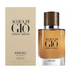 Acqua Di Gio Absolu Fresh Perfume, Giorgio Armani Beauty, Earthy Scent, Armani Beauty, Best Fragrances, Clean Scents