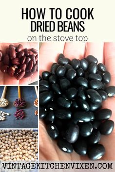 how to cook dried beans on the stove top