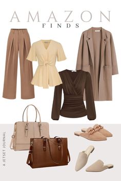 Upgrade your wardrobe with these stylish fall office outfits for women! From pleated trousers to cozy cardigans, these picks are perfect for staying comfortable and chic. Try pairing fall office outfits with boots or a trendy long skirt for a polished look. Don’t forget a stylish tote to complete your look. Whether you're curvy or mid-size, these fall office outfits ideas have something for everyone! Fall Office Outfits For Women, Outfits With Boots, Fall Office Outfits, Mountain Fashion, Fall Outfit With Boots, Chic Winter Outfits