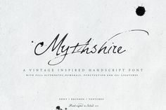 an old fashioned font that has been used to create the logo for mystashie