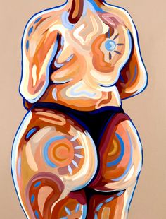 Body Positivity Art, Arte Inspo, Art Inspiration Painting, Painting Art Projects, Diy Art Painting, Funky Art, Canvas Art Painting, Glossy Paper, Art Drawings Sketches