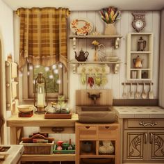 Sims House Ideas Cottagecore, Green House Apartment, Sims Cottage House Interior, Cute Sims 4 Houses Interior, Sims House Aesthetic, Sims 4 Cottage House Interior, Sims 4 House Aesthetic, Sims 4 Aesthetic Room, Sims 4 Cottagecore House