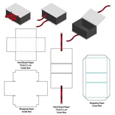 the instructions for how to make a paper box