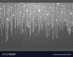 falling snow on a transparent background