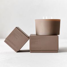 a candle sitting on top of two books