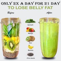 Slim Drink, Kiwi And Banana, Banana Drinks, Lose 10 Lbs, High Calorie Meals, Diet Challenge, Vegan Smoothies, Lose 20 Lbs, Matcha Slim