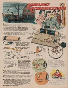 an old advertisement for emergency communication