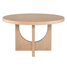 a wooden table with a circular design on it