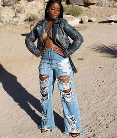 High Waist Ripped Jeans, Ripped High Waisted Jeans, Wide Leg Jeans Outfit, Ripped Denim Pants, High Waist Wide Leg Jeans, Ripped Pants, Bodycon Floral Dress, Jeans Outfit, Pantalon Large