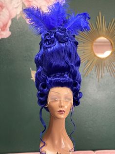 Marie Antoinette inspired wig. Lace front, synthetic. All wigs are made to order. No returns. No refunds. Marie Antoinette Hair, Marie Antoinette Costume Halloween, Marie Antoinette Wig, Wig Inspiration, Marie Antoinette Costume, Drag Wigs, High Fashion Hair, Wig Styling, Pinterest Contest