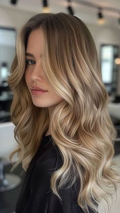 Light Colour Hair Ideas, Blonde Balayage Hair Color Ideas, Balayage With Depth, Cool Blonde Brown Balayage, Natural Blonde Shadow Root, Balayage Hair For Blondes, Ask Blonde Balayage, Cool Brown Blonde Hair, Champagne Balayage On Dark Hair