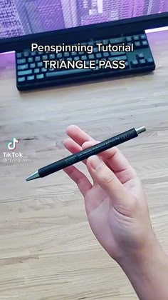 Spinning Pencil Tutorial, Infinity Pencil Spin, Pen Toturial, Flip Pen Tutorial, Easy Pencil Spinning Tutorial, How To Pencil Spin, Pencil Spinning Tricks