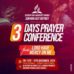 the 3 days prayer conference flyer