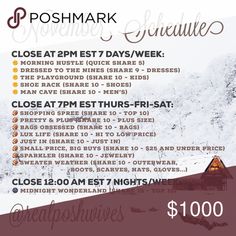 a flyer for the poshmark snow sale