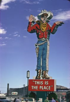 Vintage Waving Cowboy sign  - Digital Image -Vegas 8.9 X 6.1300 dpi Mid Century Cowboy, Country Punk Aesthetic, Texas Aesthetic Vintage, Vintage Cowboy Art Wallpaper, Vintage Cowboy Aesthetic, 70s Western Aesthetic, Cowboy Posters Vintage, Vintage Cowboy Art Prints, 1970s Cowboy