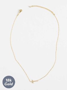 <p>This beautiful 18K gold dipped cross necklace is a beautiful gift and every day wear piece. It’s delicate, intricate, and absolutely gorgeous!</p>
<ul>
<li>7.5” length (adjustable)</li>
<li>Clasp closure</li>
<li>Imported</li>
</ul>
<p></p> Everyday Gold Cross Necklace With Delicate Chain, Gold Adjustable Minimalist Cross Necklace, Gold Cross Necklace With Delicate Chain For Everyday, Dainty Cross Necklace, Jewelry Staples, Wedding Branding, Crystal Cross, Gold Dipped, Accessories Jewelry Necklace