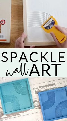 DIY Spackle Wall Art Modern Wall Decor The Crazy Craft Lady