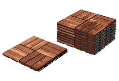 several wooden boards stacked on top of each other