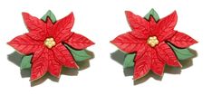 PRICES MAY VARY. Made of plastic Measures 1" across Has surgical steel posts and backs These beautiful Christmas Poinsettia earrings are made of plastic, measure 1" across and have surgical steel posts and backs. Poinsettia Jewelry, Poinsettia Earrings, White Opal Earrings, Stud Earrings Unique, Poinsettia Flower, Womens Earrings Studs, Christmas Poinsettia, Love Sparkle, Flower Stud Earrings