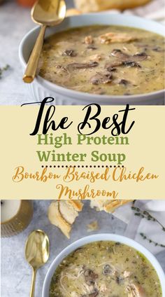 the best high protein winter soup bourbon biscuit muffins and myfroom