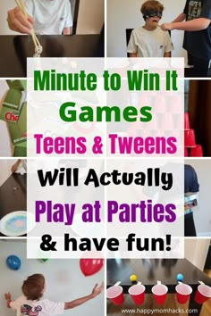 Teenage Minute To Win It Games, Nye Games For Teens, Indoor Minute To Win It Games, Minute To Win It Water Games, Best Minute To Win It Games, Game Night For Teens, Summer Minute To Win It Games, Easy Minute To Win It Games, Kids Minute To Win It Games