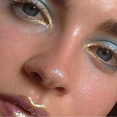 Editorial Make-up, Gold Eyeliner, Festival Make Up, Drag Make-up, Makeup Hacks, Eye Makeup Art