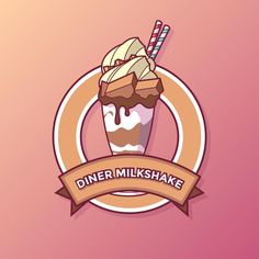 the logo for diner milkshake