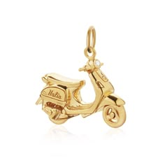 Scooter Charm Italy Gold Italian Scooter, Airport Codes, Amazon List, Spinning Wheels, Roman Holiday, Spinning Wheel, Travel Souvenirs, Cute Accessories, Travel Inspired