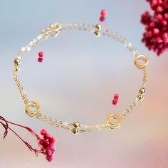 Metal Type: 9 carat gold Metal Color: Yellow Bracelet Style: Fancy Length: 19 cm (or 7.5 inches) Circle Diameter: 6.5 mm Bead Diameter: 3 mm Depth: 0.50 mm Finish: Polished Clasp Type: Spring Ring The main feature is a 6.5 mm circle adorned with 3 mm beads. The bracelet is 19 cm (or 7.5 inches) in length and has a polished finish for a sleek look.  The spring ring clasp ensures secure closure.  It's a charming and delicate piece of jewelry. Yellow Bracelet, Bracelet Style, Metal Color, Chain Link Bracelet, Spring Rings, Link Bracelets, Fashion Bracelets, Chain Link, Types Of Metal