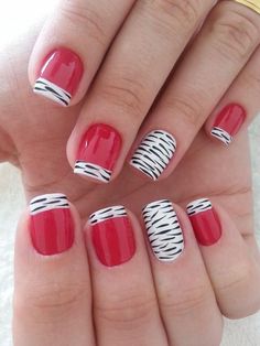 Nail Designs Stripes, Makeup Contour, Great Nails, Colorful Nail Designs, Nail Polish Designs, Cute Nail Art