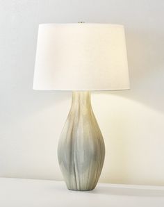 a lamp that is sitting on a table