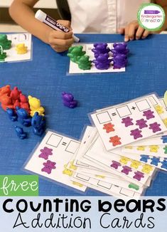 this free counting bears addition card game is perfect for preschoolers to practice counting with