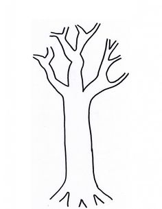 a black and white drawing of a tree