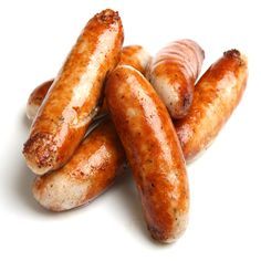 several sausages are piled on top of each other