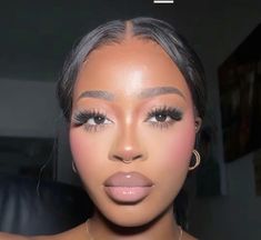 Pink On Black Women, Glam Makeup Look, Looks Black