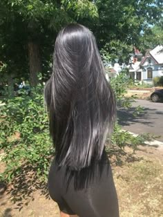 Natural Long Black Hair, Long Shiny Hair, Long Silky Hair, Hairstyle Fashion, Curls For Long Hair, Long Dark Hair, Long Black Hair, Beautiful Long Hair, Silky Hair