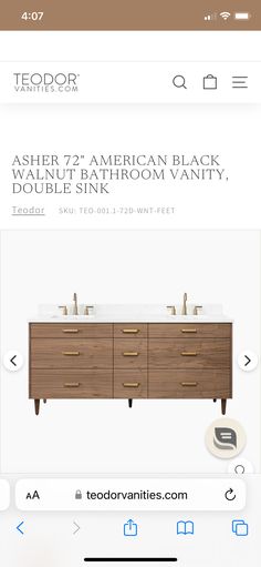 the bathroom vanity is on sale for $ 4, 495 and it has two sinks