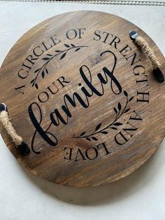 a circle of strength is our family plaque