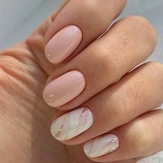 24 Belles idées pour une manucure originale Unique Manicure, Marble Nail Designs, Shellac Nails, Colorful Nail Designs, Marble Nails