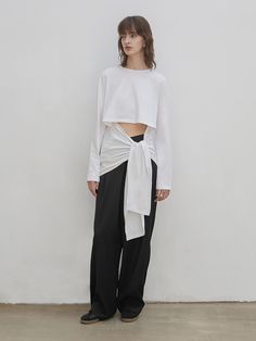 Composition : Refer to the product precautionsColor : WhiteCountry of Origin : KOREA Tie Top, Cut Out, Composition, Top Outfits, The Originals, Clothes For Women, Twitter, White, Clothes