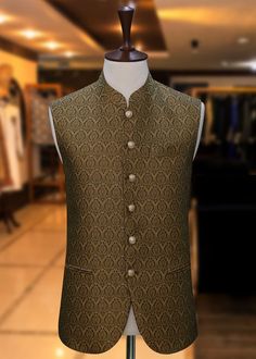 Kurta Koti, Vest For Men Wedding, Waistcoat Design, Stylish Waistcoats, Waistcoat Designs, Waistcoat Fashion, Boys Kurta Design, Men Waistcoat, Groom Dress Men