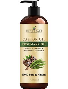 PRICES MAY VARY. 100% PURE & NATURAL CASTOR OIL – Our castor carrier oil is used for essential oils mixing, hair care skin care, aromatherapy massage and has endless uses. HAIR GROWTH OIL AND HAIR STYLING OIL – Castor Oil helps moisturize and strengthen hair follicles locking in moisture in hair shaft for healthier looking hair. A moisturizing hair oil for women and men, is good for all hair types. CASTOR OIL FOR EYELASHES AND EYEBROWS – Castor oil is full of nutrients that promote natural lash Natural Lash Growth, Rosemary Oil For Hair Growth, Moisturizing Hair Oil, Castor Oil Eyelashes, Natural Skin Moisturizer, Eyelashes And Eyebrows, Natural Hair Growth Oil, Castor Oil For Hair Growth, Rosemary Oil For Hair