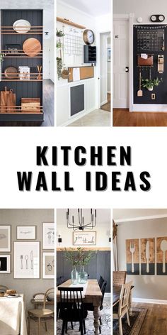 kitchen wall decor ideas that are easy to do with the walls and cabinets in your home