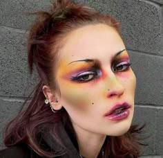 Movie Character Makeup, Funky Makeup, Punk Makeup, Formal Makeup, Character Makeup, Makeup Tut, Unique Makeup, Edgy Makeup, Creative Makeup Looks