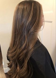 Light Brunette Hair, Honey Brown Hair, Brown Hair Balayage, Highlights Brown Hair, Hair Stylies, Balayage Brunette