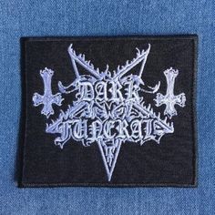 a patch with the words rock and roll on it